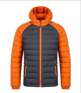 Custom Men Padded Winter Coats Quilted Down Jacket With Hood - Product Image 3