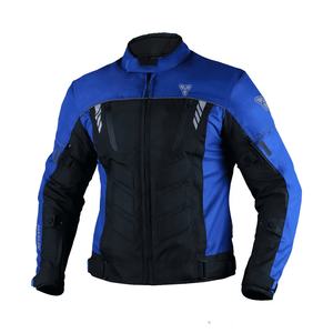 Vêtements de sport grande taille pour hommes approuvés CE Veste de moto en textile imperméable et respirant, vêtements de course automobile réfléchissants - Product Image 1