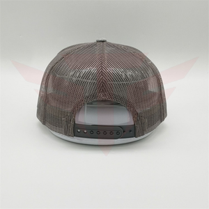 Gorra Trucker Unisex de Malla, 6 Paneles, Ajustable, Casual, Gris, con Parche Frontal, Transpirable e Impermeable para Primavera/Verano - Product Image 3