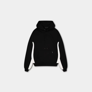 Ensemble de survêtement personnalisé de haute qualité pour hommes, comprenant un pantalon de jogging évasé et un sweat à capuche uni - Product Image 5