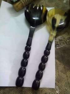 High Quality Water Buffalo Horn Spoons with Handle Handmade Salad Horn Spoon Serving for Home and Hotel for Business Gifts - Product Image 5