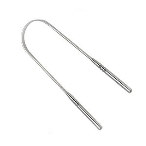 Raspador de Lengua de Acero Inoxidable en Forma de U, Hecho a Medida, con Mango Antideslizante de Dientes Redondos y Diseño de Arco Circular para una Comodidad Óptima al Raspar - Product Image 4