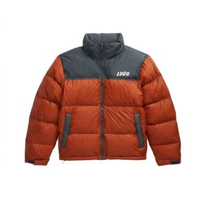 Custom Logo <b>Men's</b> Two-Tone Puffer <b>Jacket</b> Winter Thickened <b>Warm</b> Quilted Coat Streetwear Oversized Padded Windproof Bubble <b>Jacket</b> - Product Image 1