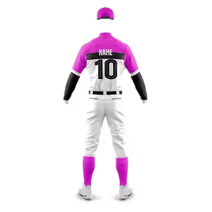 Precio al por mayor, servicio OEM, camisetas de béisbol personalizadas, color a elección, tallas grandes, uniforme de béisbol transpirable de secado rápido, 100% poliéster - Product Image 5