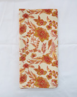 Serviette en coton lin beige motif Floral doré pour Ramadan Diwali nouvel an cuisine Table à manger fête paramètres de Table décoratifs
