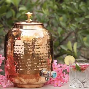<b>Copper</b> water juice wine dispenser for dinner salad bowl wedding decorations Table decor <b>kitchen</b> <b>accessories</b> Gift parties - Product Image 4