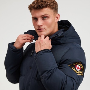 PIHA SPORTS Mens <b>Winter</b> Custom Warm Eco-Friendly Quick Dry Thick Lightweight Packable <b>Waterproof</b> Polyester Filled Puffer Coat - Product Image 4