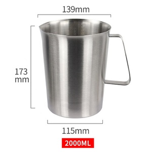 Seau à glace en acier inoxydable avec échelle graduée, idéal pour la pâtisserie, la cuisine et la préparation de cocktails – Vente en gros - Product Image 6