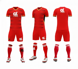 Maillot de football international professionnel ajusté, personnalisable avec le nom de l'équipe, fabrication directe, design par sublimation, ensembles respirants, style - Product Image 6