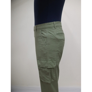 Pantalon cargo long pour homme de haute qualité en tissu sergé respirant en coton avec des poches fonctionnelles pour un port quotidien confortable - Product Image 4