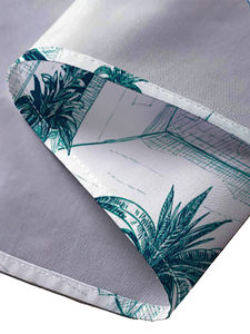 Conjunto de Camisa y Pantalones Cortos de Playa para Hombre, Talla Grande, con Logotipo Personalizado, Estampado Floral a Cuadros, Secado Rápido y Transpirable, Venta al Por Mayor - Product Image 5