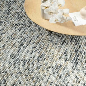 Tapis multicolore gris beige, tapis moderne à rayures tissé à la main, tapis texturé pour salon, chambre à coucher, décoration de la maison, revêtement de sol - Product Image 4