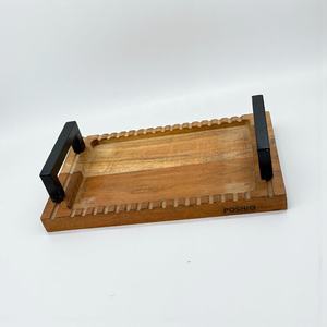Hot Seller Eco-Friendly round Acacia <b>Wood</b> <b>Serving</b> <b>Tray</b> Wholesale for Hotel and Restaurant Use - Product Image 1