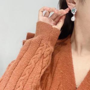 Versatile S925 Pure Silver 9-10MM New Natural Pearl Dangle Earrings Fashionable <b>Birthday</b> <b>Gift</b> for Girlfriend or <b>Best</b> <b>Friends</b> - Product Image 4