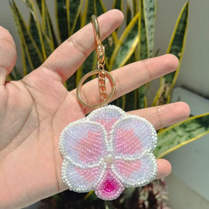 Handmade Beaded Crab Keychain Sea Animal <b>Bag</b> <b>Charm</b> Cute Keyring Summer Beach Accessory BY MULTI CRAFT - Product Image 6