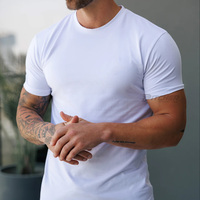 Camisetas Extra Grandes Personalizadas de Moda Urbana para Hombre con Impresión de Logotipo Personalizado, Tejido de Punto, Mezcla de Poliéster/Algodón, Ropa de Marca