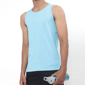 เสื้อกล้ามออกกำลังกายผู้ชายแบบสบายๆ ระบายอากาศ แห้งเร็ว เสื้อยิมแขนกุด บริการ OEM ขายส่ง - Product Image 1