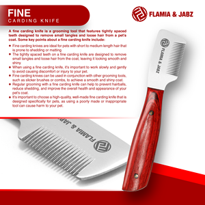 Cuchillos profesionales de acero inoxidable para pelar perros con mango de madera, herramientas de aseo para mascotas para Control de desprendimiento de perros - Product Image 5