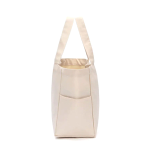 Bolsa de Tela de Algodón de Alta Calidad con Impresión Personalizada, Bolsa de Compras Reutilizable al por Mayor, Servicio OEM con Logotipo, Color Personalizado Informal para Mujer - Product Image 4