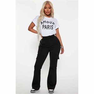 Women Baggy Pants <b>High</b> <b>Waist</b> Straight <b>Cargo</b> Pocket Street Wear Pants Women Trousers - Product Image 3