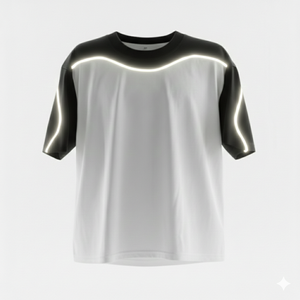 Camiseta Casual de Algodón, Prenda Esencial para Uso Diario, Manga Corta, Estilo Coreano, Corte Holgado, 100% Algodón, Tela de 180 Gramos - Product Image 3