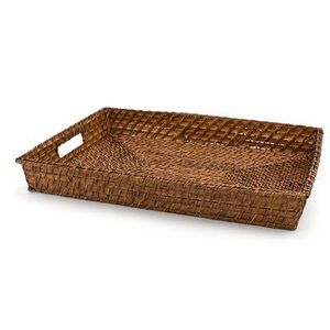 Rattan <b>Tray</b> <b>Basket</b> Environmentally friendly household storage <b>tray</b> made in Vietnam Durable and beautiful Wholesale - Product Image 4