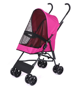 Excellent transporteur de luxe léger et portable pour animaux de compagnie, facile à plier, avec roues en aluminium confortables et réglables, pour petits animaux. - Product Image 6