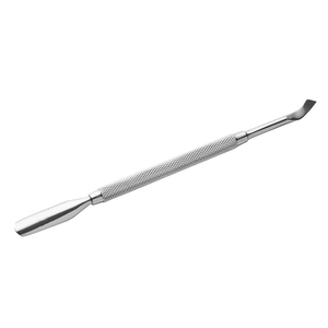 Pousse-cuticules russes en acier inoxydable à bords tranchants, finition brillante, pour nail art - Product Image 1