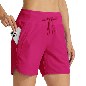 Shorts de Cintura Alta para Mujer, Personalizables, de Secado Rápido, Tela Oxford, Transpirables y Cómodos para Gimnasio y Uso Casual - Product Image 1