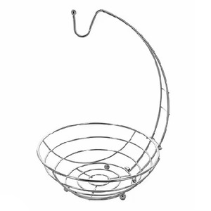Handmade Factory Direct India Wholesale Premium Quality Stylish Metal Wire Fruit <b>Basket</b> Silvedr Plated for Kitchen Dining <b>Table</b> - Product Image 5