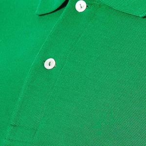 Polo de Manga Corta para Hombre, Color Verde Sólido, Corte Regular, Algodón Oxford, Estilo Casual, Antiarrugas, Diseño con Botones - Product Image 6