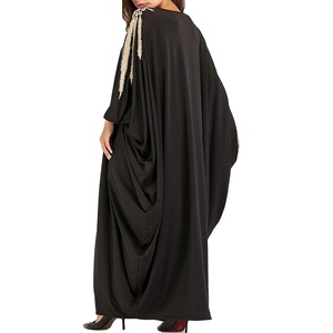 ชุดอาบายะมุสลิมแบบลำลองทำจากผ้าขนสัตว์สั่งตัดพิเศษสำหรับฤดูใบไม้ร่วงและฤดูใบไม้ผลิ สไตล์ดูไบ คิโมโน คาฟตัน จาลบับ ดีไซน์ทันสมัยจาก Ajm - Product Image 1