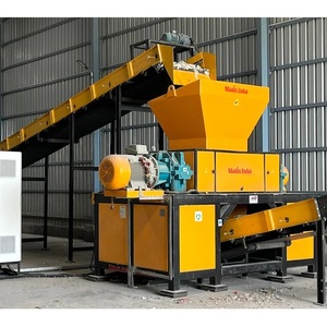 Broyeur de déchets solides municipaux à double arbre, capacité supérieure à 5000 kg/h, machines semi-automatiques de broyage du plastique - Product Image 1