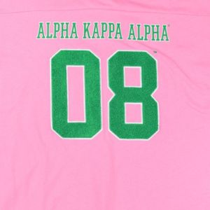 เสื้อเจอร์ซีย์คอวีสีชมพูขาวทรงโอเวอร์ไซส์สำหรับผู้หญิง สไตล์เสื้อฟุตบอล แขนสั้นลำลอง แฟชั่นเสื้อผ้ากีฬา ทรงหลวม - Product Image 5