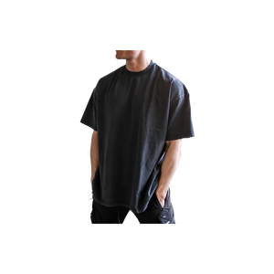 Premium 300 GSM Heavyweight Men's Oversized Solid Color O-Neck Short Sleeve Casual T-<b>Shirt</b> <b>100</b>% Cotton Jersey Knitted Fit - Product Image 3