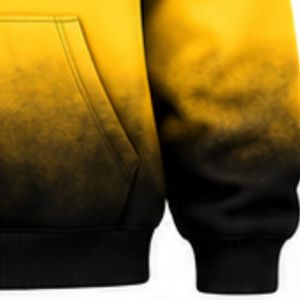Sudadera con Capucha Oversize Personalizada Sigma Gamma Rho para Mujer, Teñida con Técnica Tie-Dye, Color Dorado y Negro, con Letras Griegas, Sudadera de Forro Polar Informal para Hermandad - Product Image 4