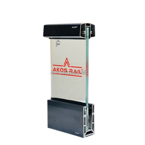 Sistema de canal de aluminio continuo de servicio pesado a precio competitivo para todo tipo de balcones de vidrio, apartamentos, hospitales, hoteles, centros comerciales - Product Image 5