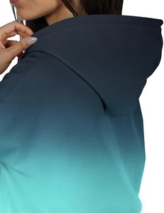 Sudadera con Capucha Extra Grande para Mujer, de Forro Polar Transpirable, con Rayas, Manga Larga, Hombros Caídos, Tejida, Informal, para Otoño - Product Image 6