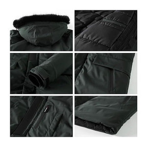 <b>Men's</b> Warm Parka Ski <b>Jacket</b> Water Resistant Puffer <b>Jacket</b> <b>Long</b> Winter Coat with Removable Faux Fur Hood Insulated Cold Weather - Product Image 5