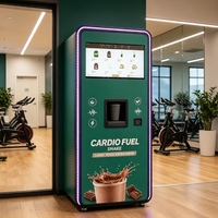 Distributeur Automatique Efficace de Boissons Protéinées avec Distributeur de Gobelets et Double Température pour Salles de Sport