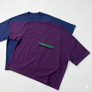 T-shirt Homme Streetwear Vintage Teint à la Pigmentation Effet Délavé Rétro Lavage Acide Coton Lourd Tendance - Product Image 5