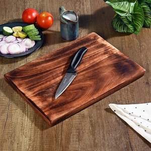 Planche à découper et à servir en bois de manguier massif artisanale, vente en gros OEM, écologique, antimicrobienne, pour la cuisine - Product Image 2