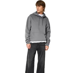 เสื้อฮู้ดผู้ชายคุณภาพสูง ผ้าฝ้าย 100% ผ้าฟลีซหนานุ่ม ออกแบบเองได้ ระบายอากาศ แห้งเร็ว สำหรับฤดูหนาว สีพื้น - Product Image 6