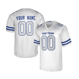 ผู้ผลิต OEM เสื้อฟุตบอลราคาประหยัด แนวคิดใหม่ ชุดทีมอเมริกันฟุตบอลสำหรับผู้ใหญ่ เสื้อระบายอากาศ แขนสั้น - Product Image 1