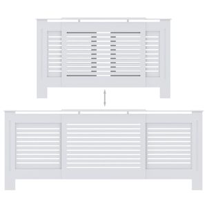 Copertura radiatore MDF bianco 80.7 \ "per mobili soggiorno - Product Image 5
