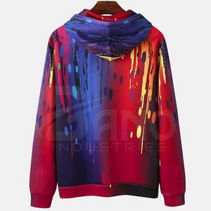 Sudadera con Capucha de Sublimación de Alta Calidad y Tacto Suave, Forro Polar, Estilo Casual, Ecológica, Transpirable, para Invierno - Product Image 2