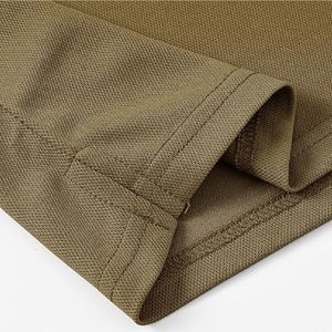 Nouvelle chemise pour homme de haute qualité, 100% coton, unie, décontractée, avec logo personnalisé sur le devant, séchage rapide, manches courtes, tissu tricoté - Product Image 4