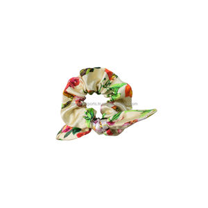 Suave y suave seda impresa Scrunchies calidad accesorios para el cabello para mujeres niñas damas niños - Product Image 1