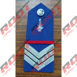 Cote D'Ivoire Blue Customized Embroidered Beads Sew-On Safety <b>Pin</b> High Quality Epaulet Shoulder <b>Badge</b> - Product Image 4