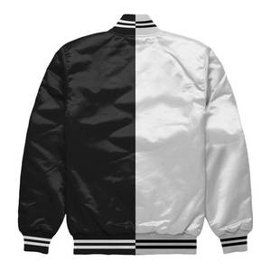Custom Men's <b>Quilted</b> Satin Varsity Jacket Premium Baseball Outerwear Private Label OEM Manufacturer - Product Image 2